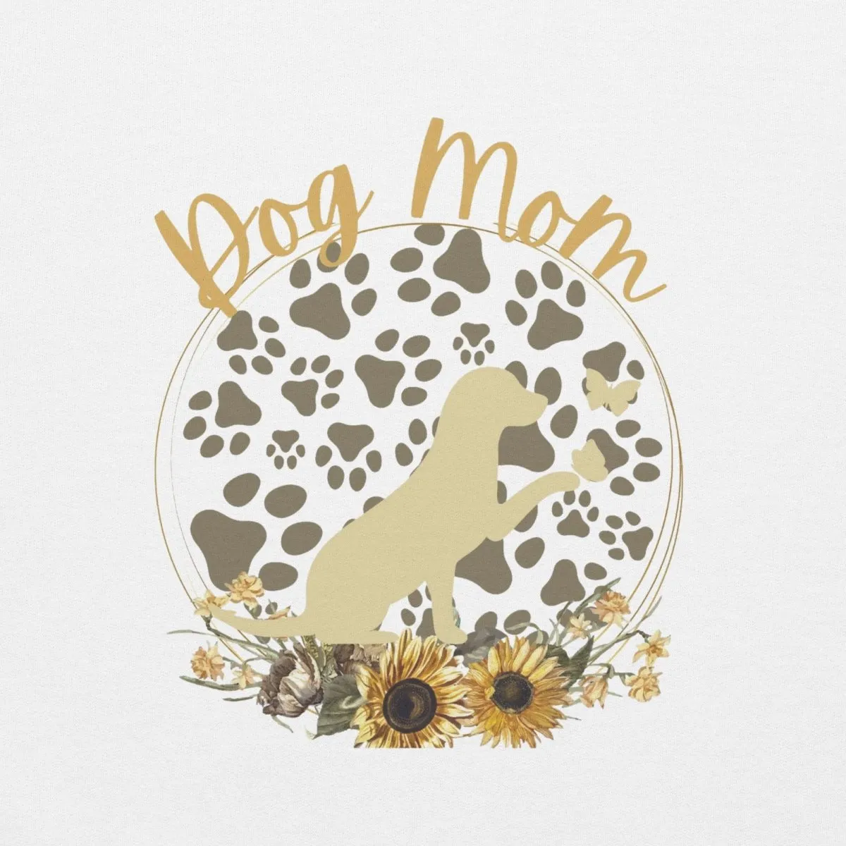 Dog Mom Pup and Butterflies Hoodie