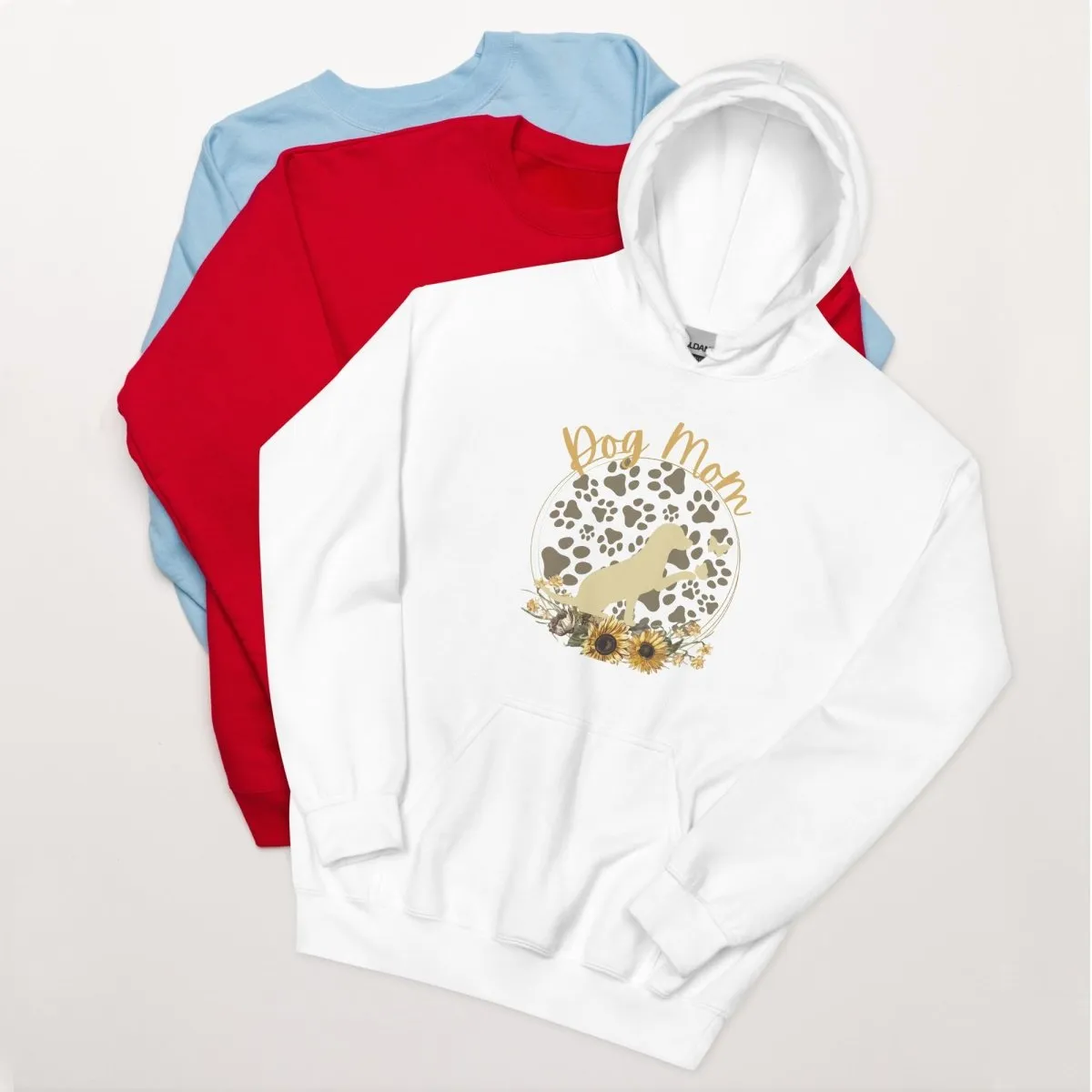Dog Mom Pup and Butterflies Hoodie
