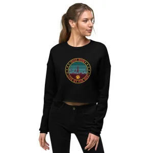 Dog Mom Vintage Crop Sweatshirt