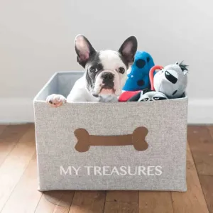Dog Toy Storage and Blanket
