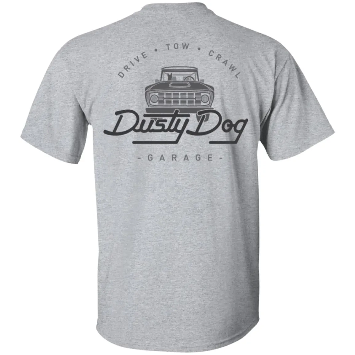 Dusty Dog gray logo 2-sided print G200 Gildan Ultra Cotton T-Shirt