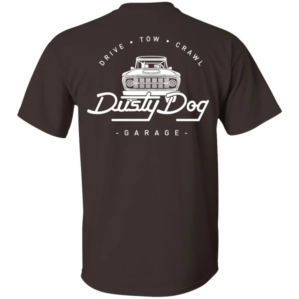 Dusty Dog white logo 2-sided print G200 Gildan Ultra Cotton T-Shirt