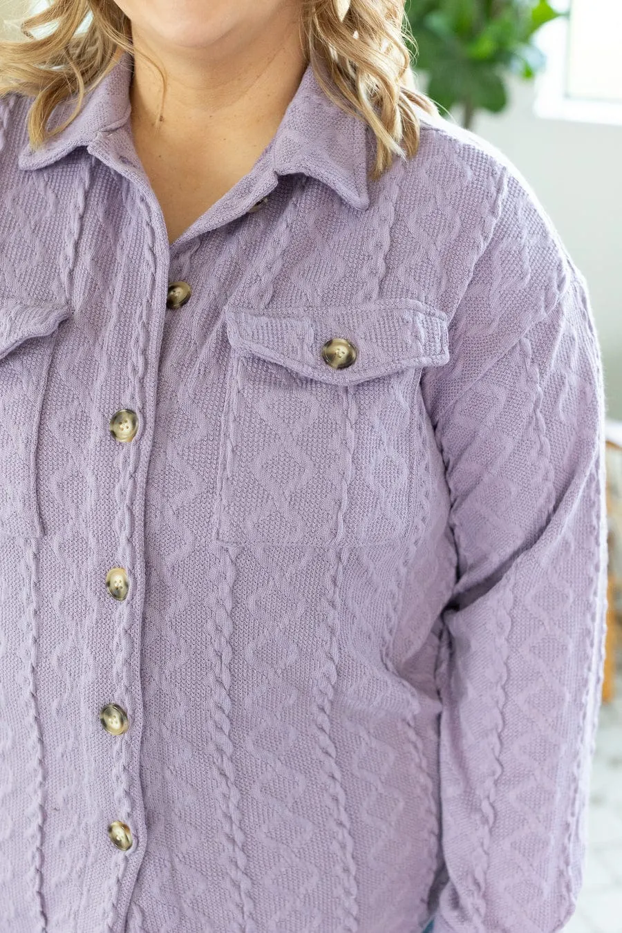 Emaline Premium Lightweight Cable Knit Shacket (5 colors)