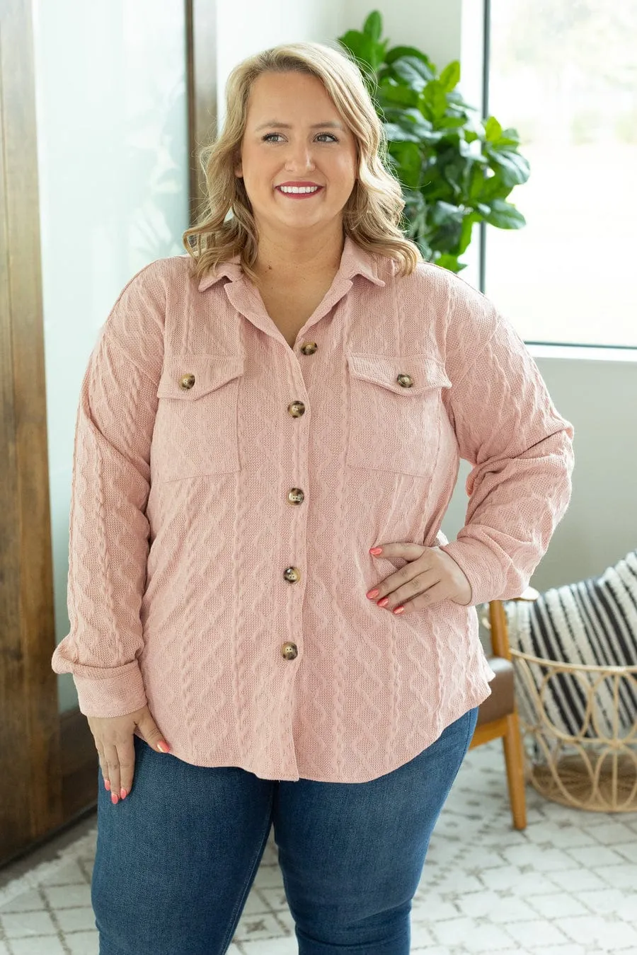 Emaline Premium Lightweight Cable Knit Shacket (5 colors)