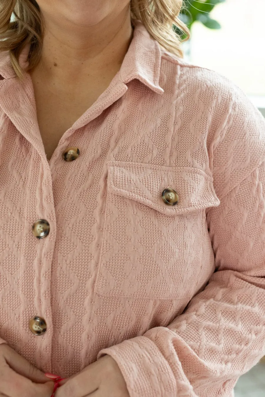 Emaline Premium Lightweight Cable Knit Shacket (5 colors)