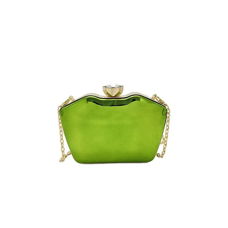 Fashion Wedding Purse Lipstick Bag Women's Handbag 2024 Luxury Gold Geometric Evening Clutch Bag Versatile Crossbody Bag Chain