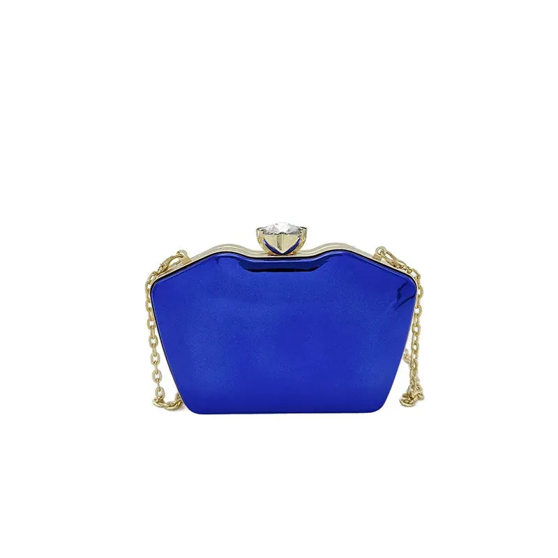 Fashion Wedding Purse Lipstick Bag Women's Handbag 2024 Luxury Gold Geometric Evening Clutch Bag Versatile Crossbody Bag Chain