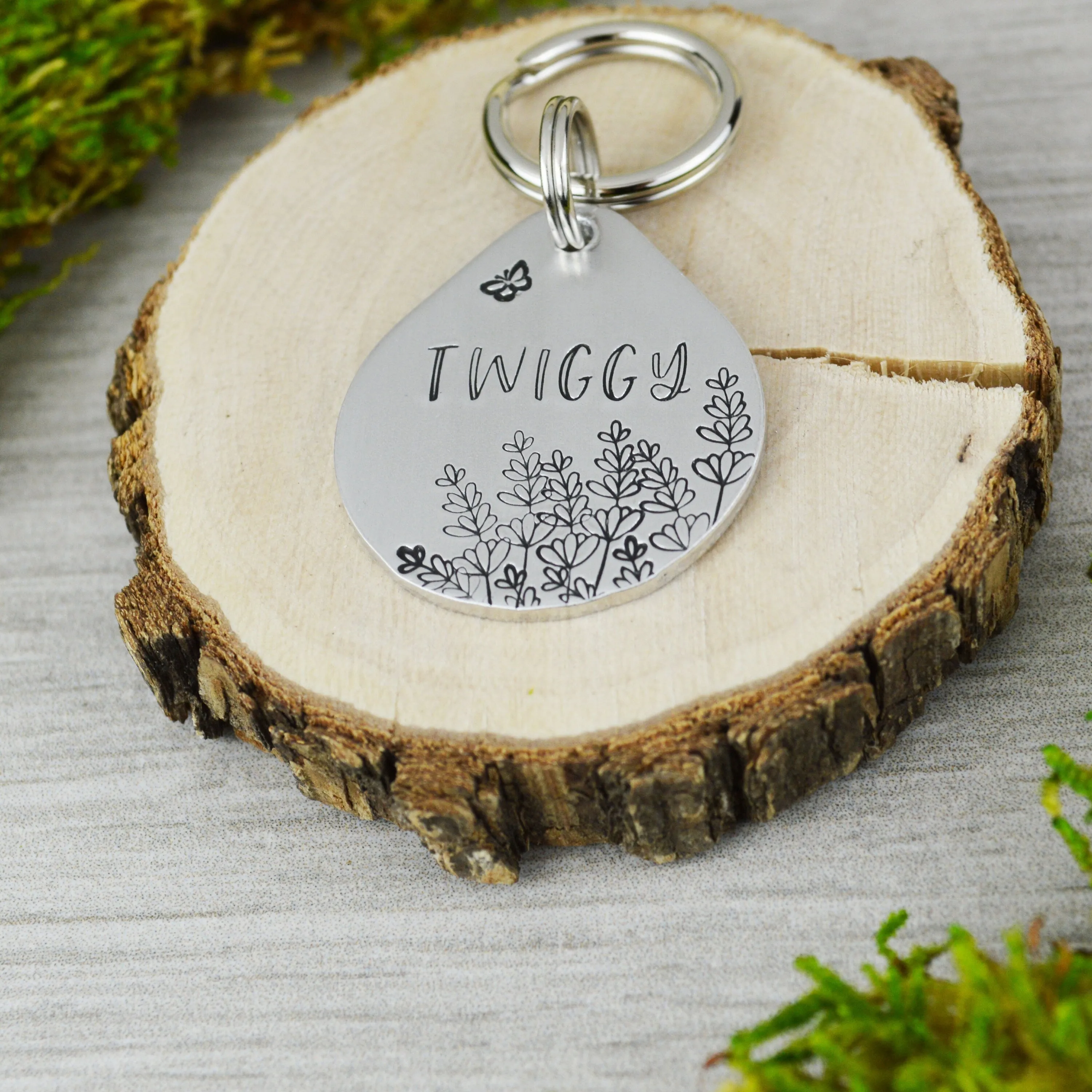 Fields of Lavender Pet ID Tag