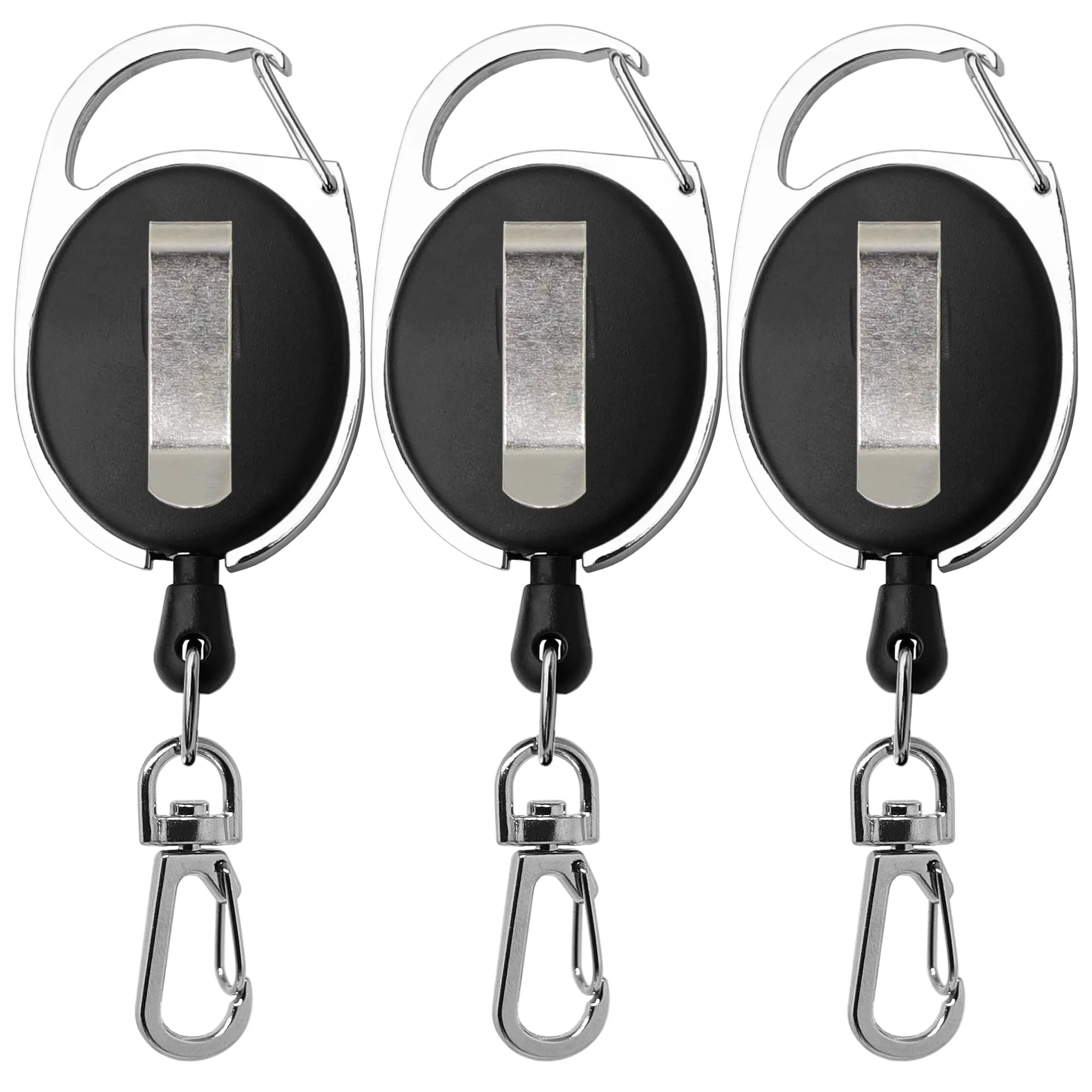 Fishing Zinger Retractors Fly Fishing Anglers Vest Pack Tool Gear 3PCS
