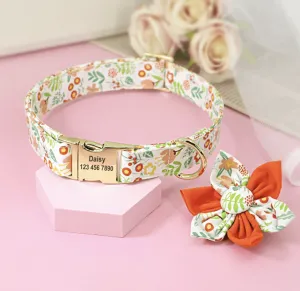 Floral Dog Collars | Personalized Dog ID Collars