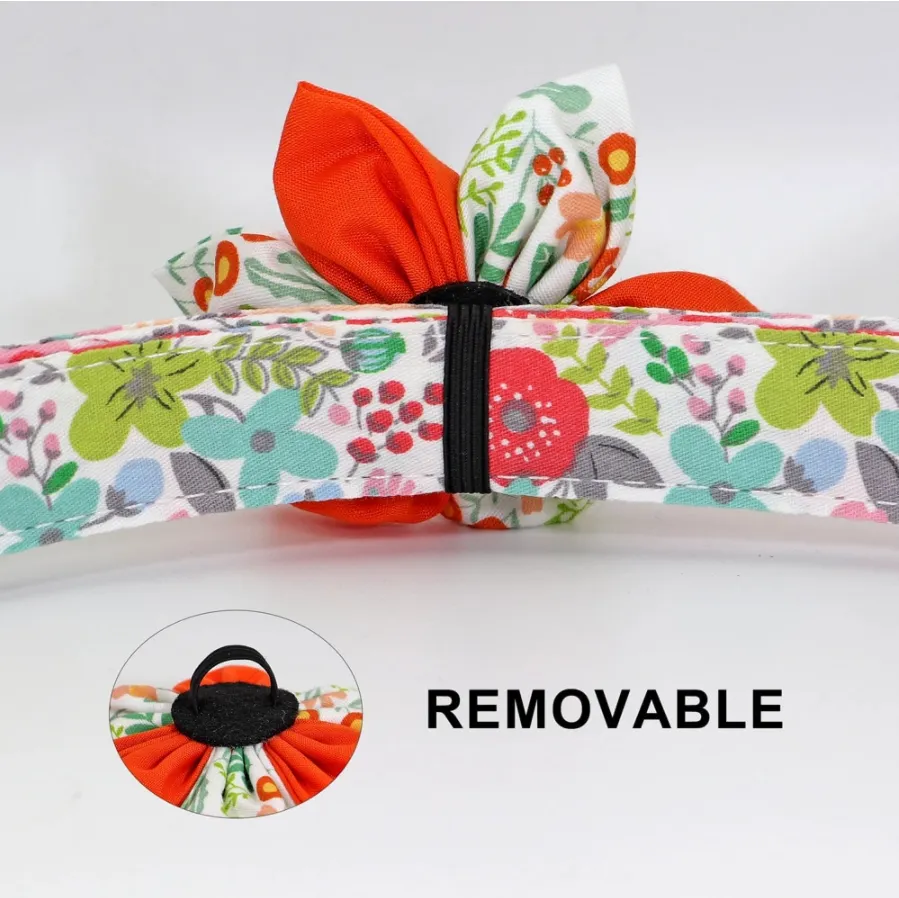Floral Dog Collars | Personalized Dog ID Collars