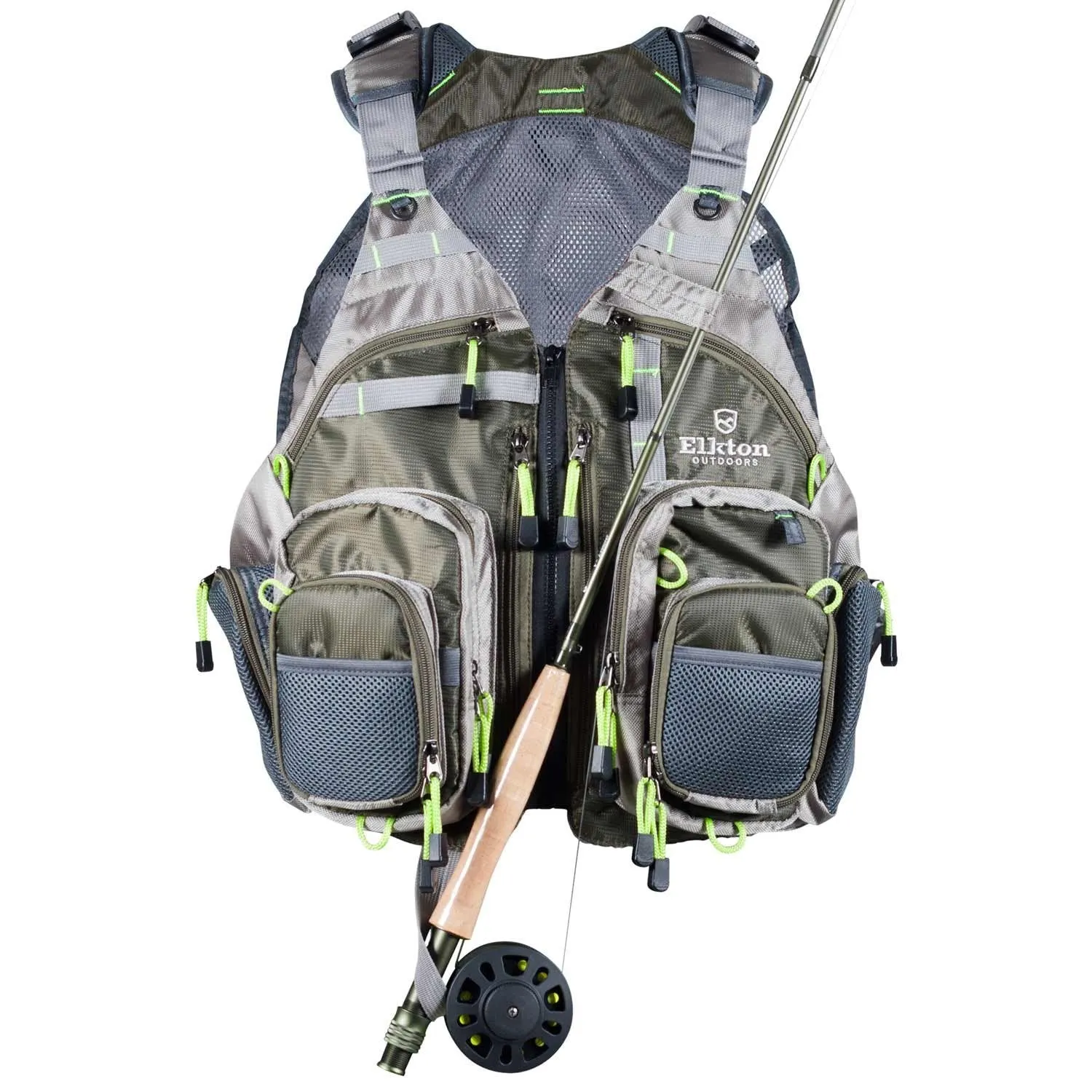Fly Fishing Vest With Mesh Multi-Pocket Storage