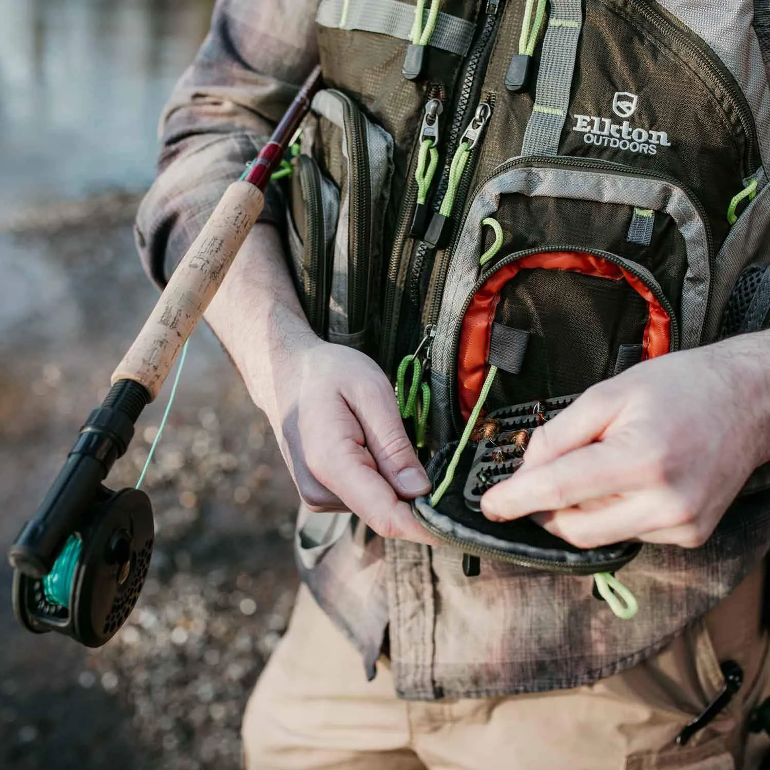 Fly Fishing Vest With Mesh Multi-Pocket Storage