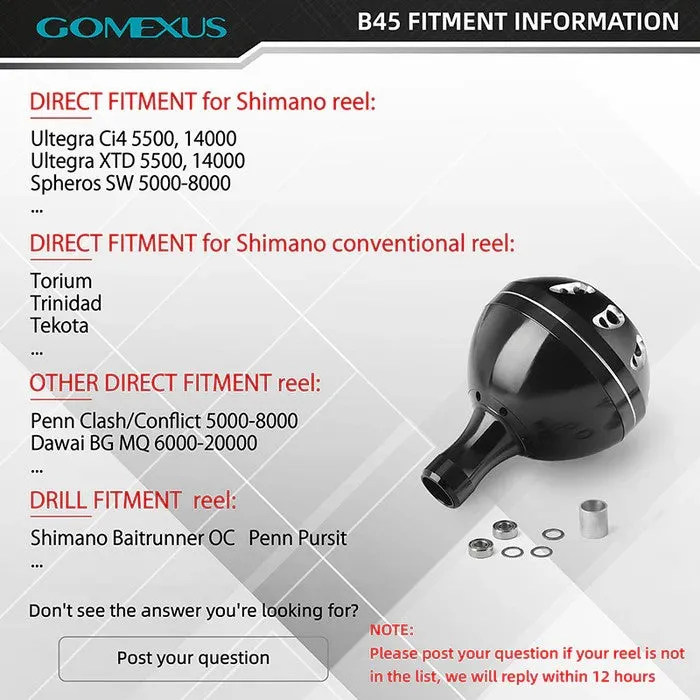 Gomexus B47 47mm Aluminium Power Knob