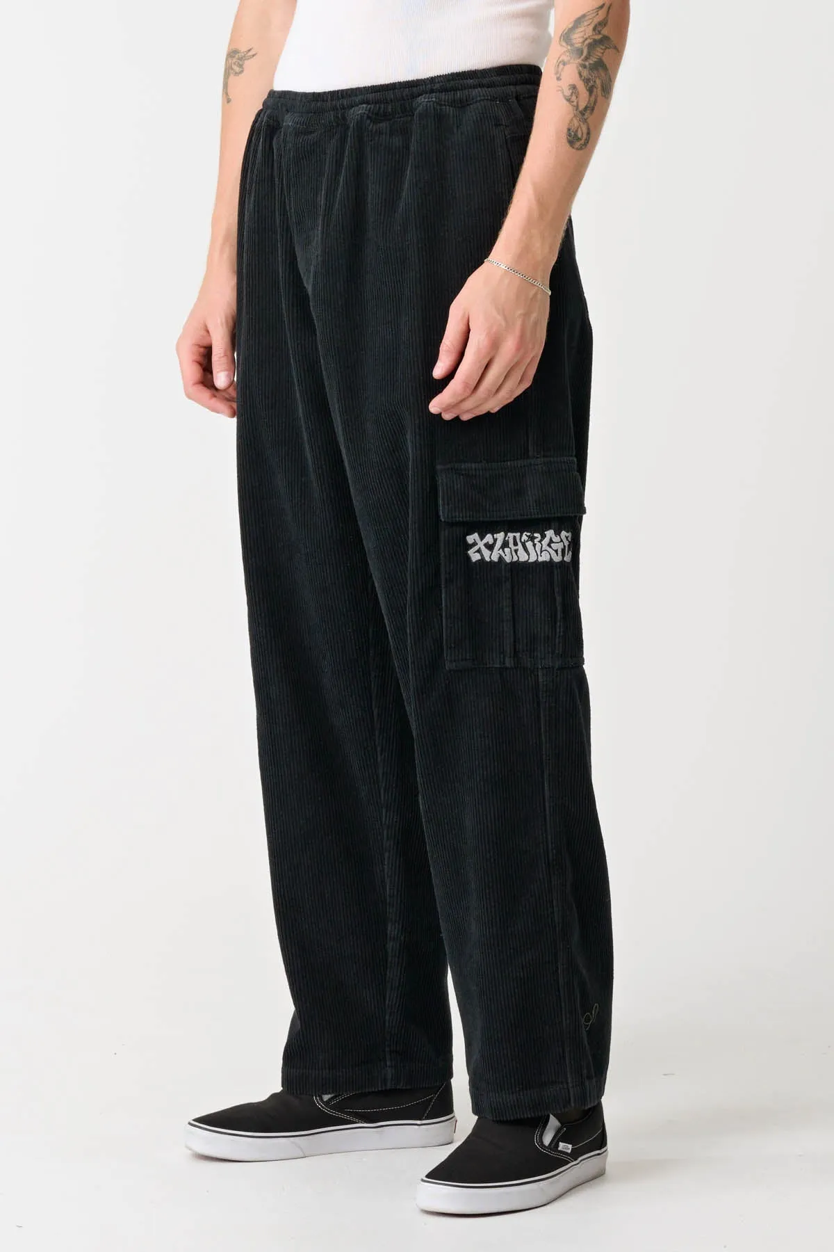 GRAFF CORD 91 CARGO PANT - PIGMENT BLACK
