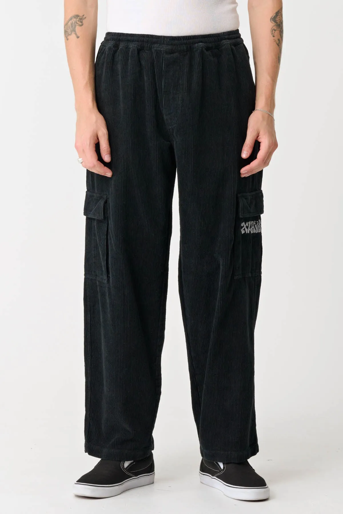GRAFF CORD 91 CARGO PANT - PIGMENT BLACK