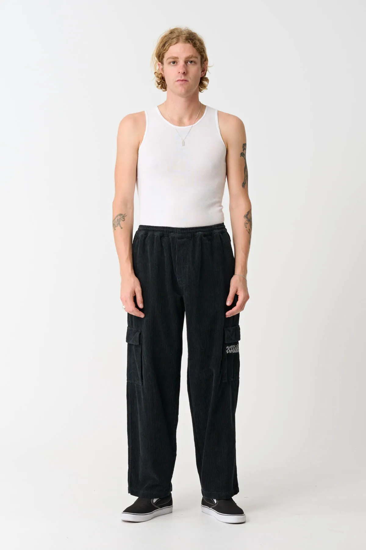 GRAFF CORD 91 CARGO PANT - PIGMENT BLACK