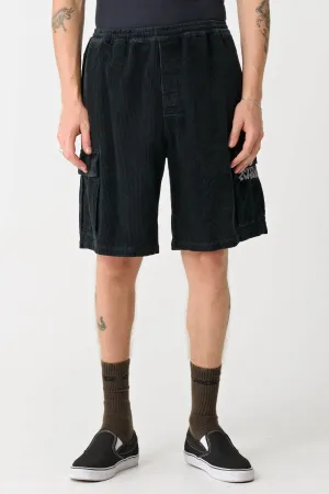 GRAFF CORD 91 CARGO SHORT - PIGMENT BLACK