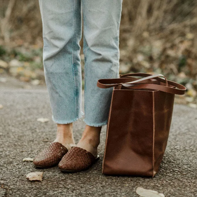 Heritage Leather Tote {Espresso}