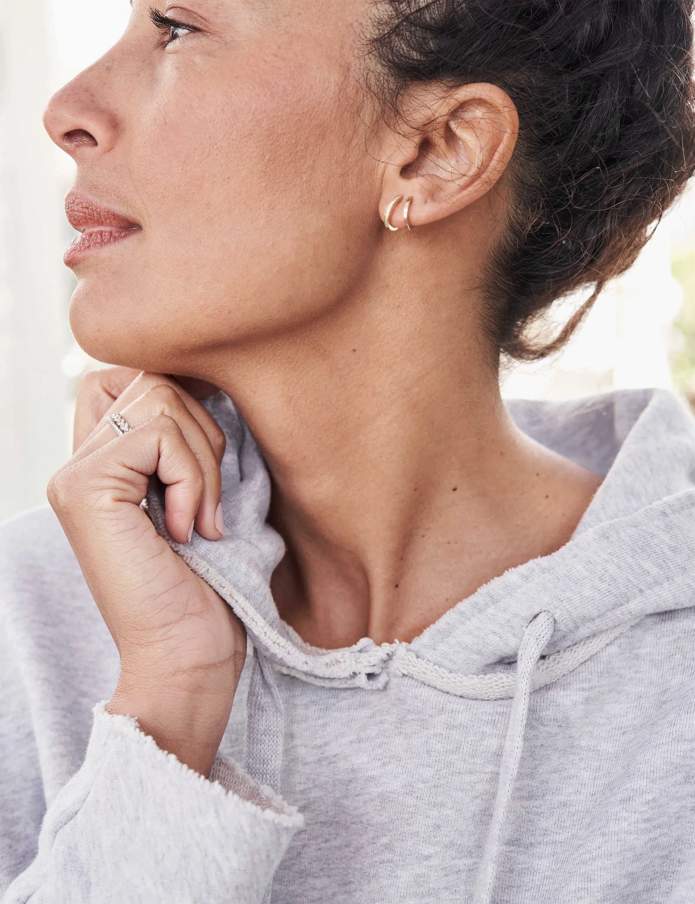KANE Gray Melange, Triple Fleece