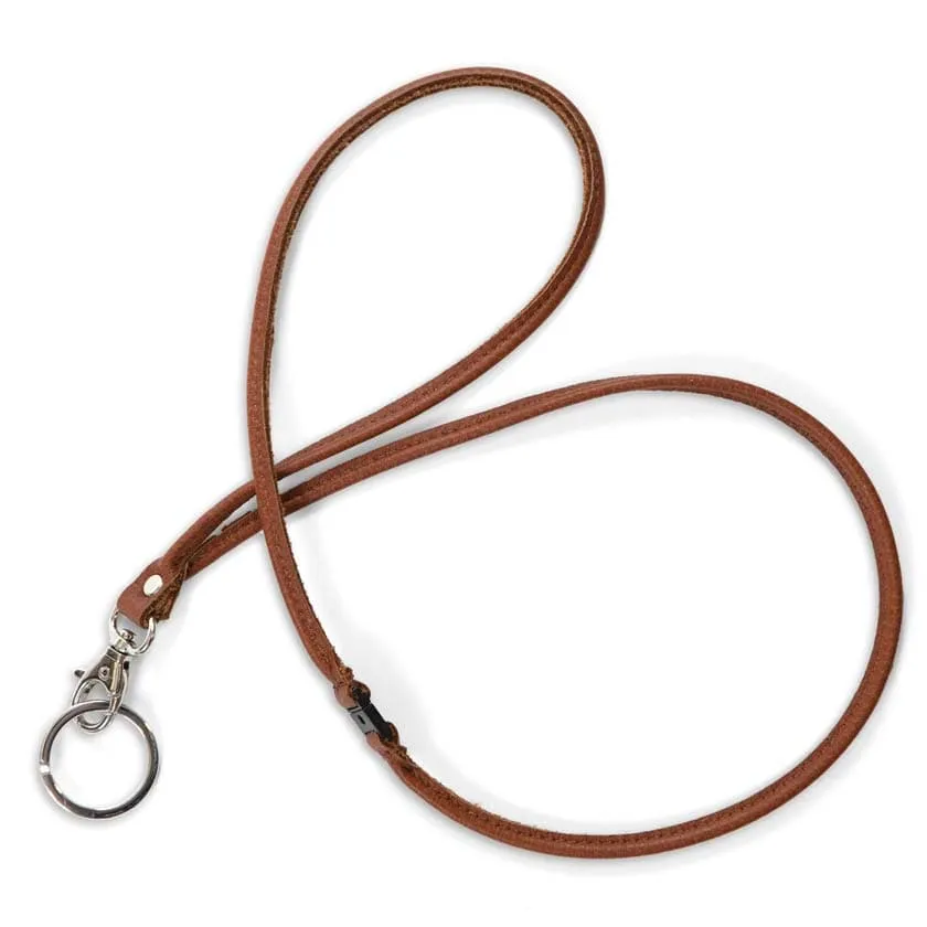 Key chain lanyard, elk leather