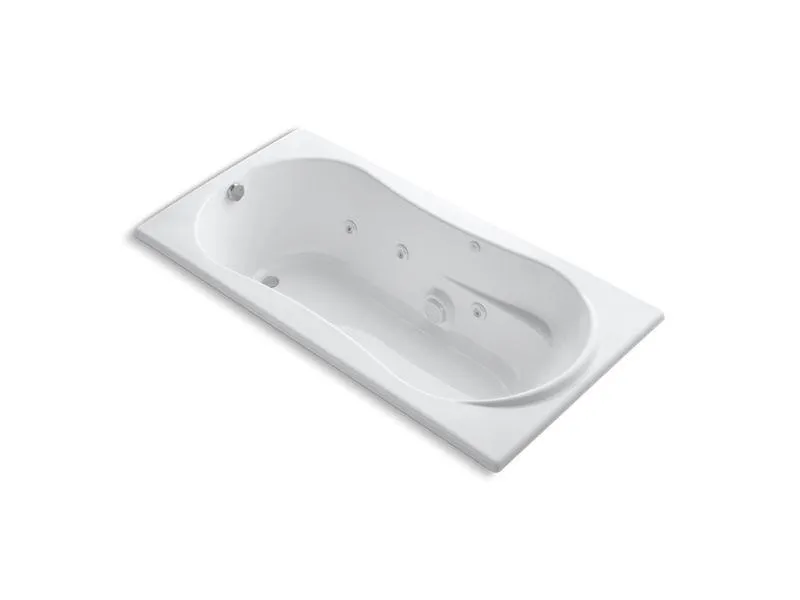 KOHLER K-1157-HN-0 7236 72" x 36" drop-in whirlpool with custom pump location and heater
