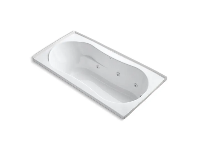 KOHLER K-1157-R-0 7236 72" x 36" alcove whirlpool with integral flange and right-hand drain