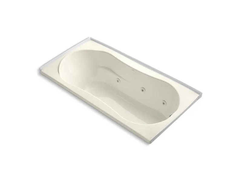 KOHLER K-1157-R-0 7236 72" x 36" alcove whirlpool with integral flange and right-hand drain