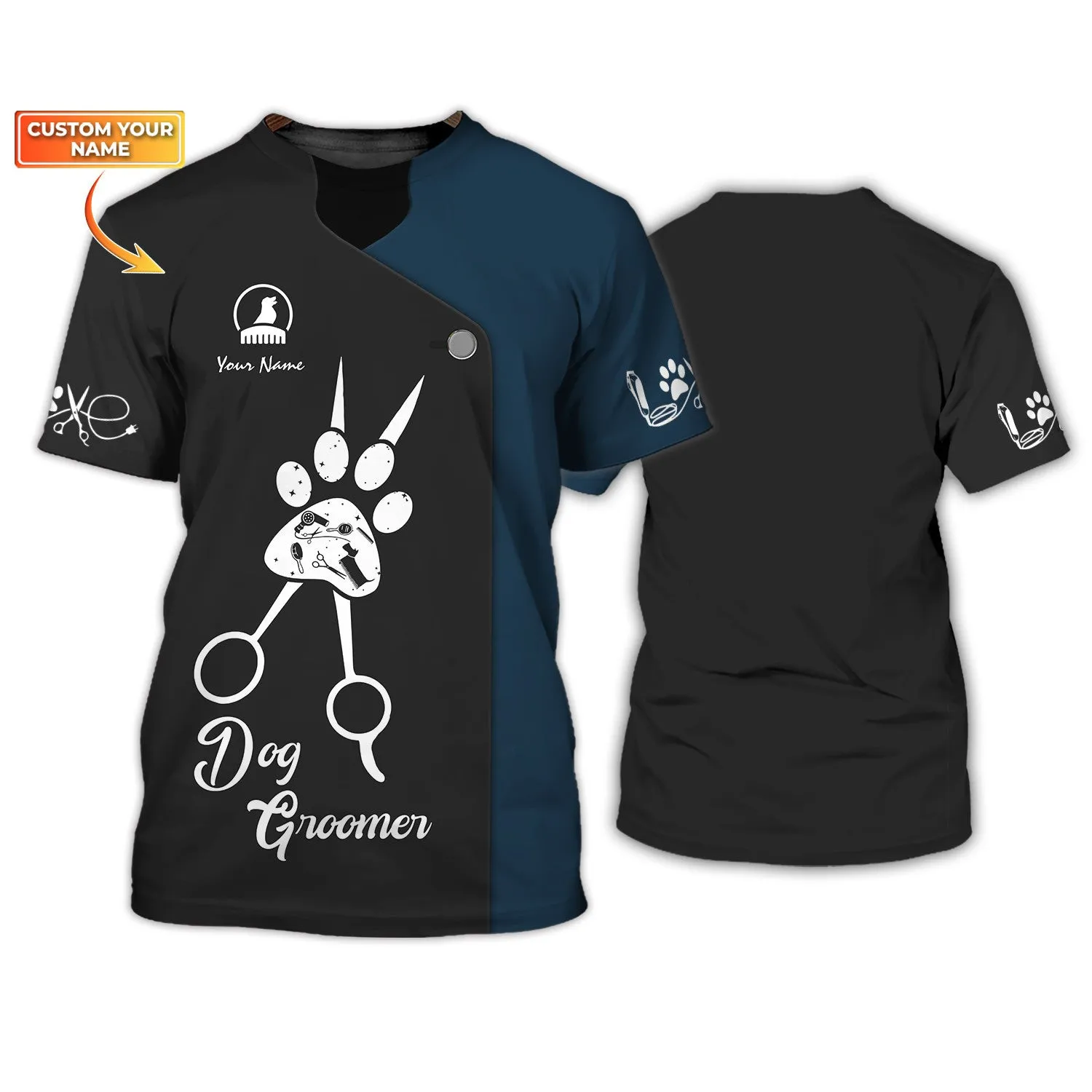Latest Dog Groomer Pesonalized Shirt Grooming Uniform [Non workwear]