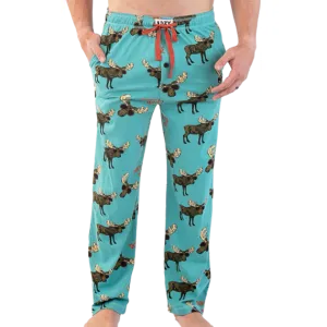 Lazy One Men's Blue Don't Moose With Me Pj Pant