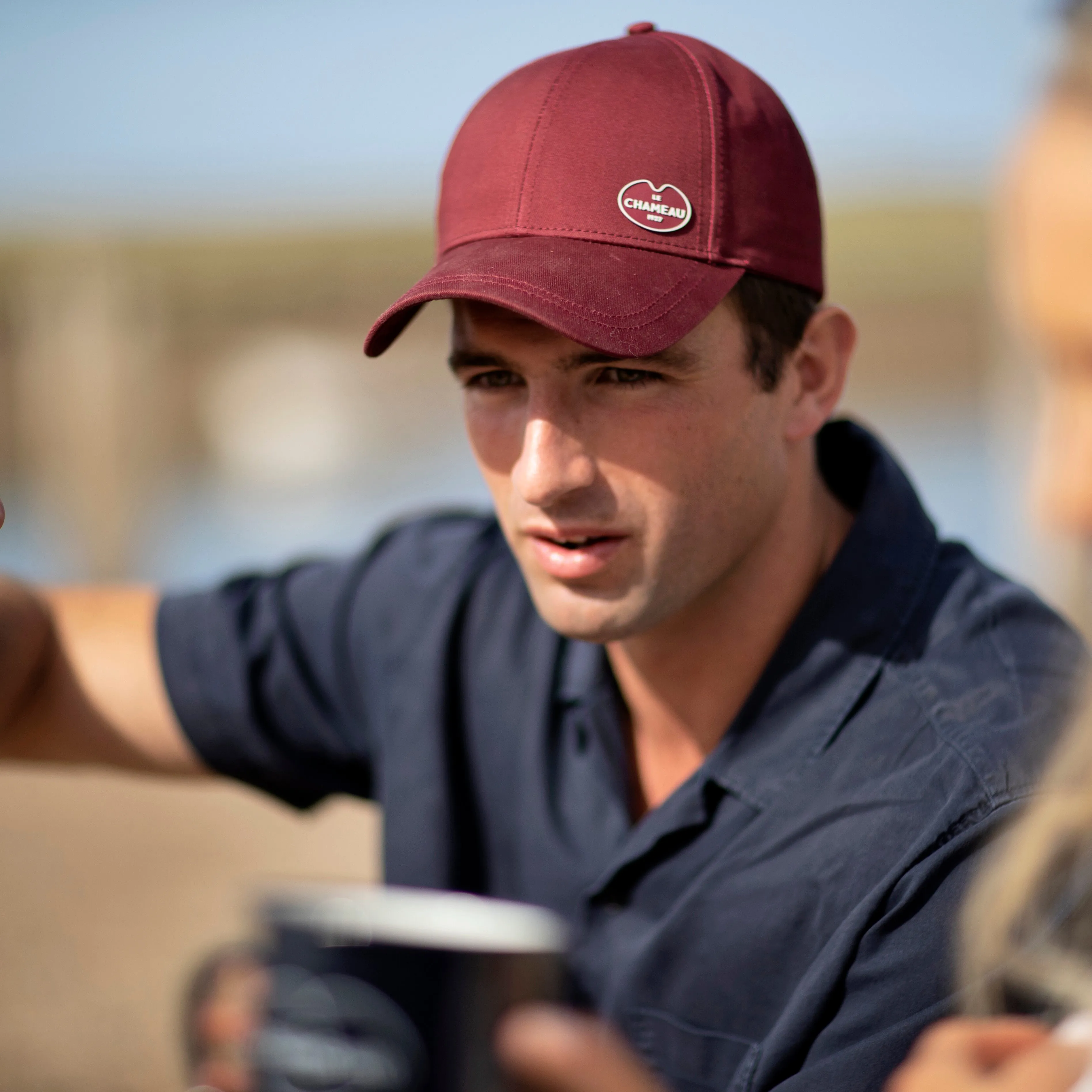 LE CHAMEAU Cotton Cap - Cherry