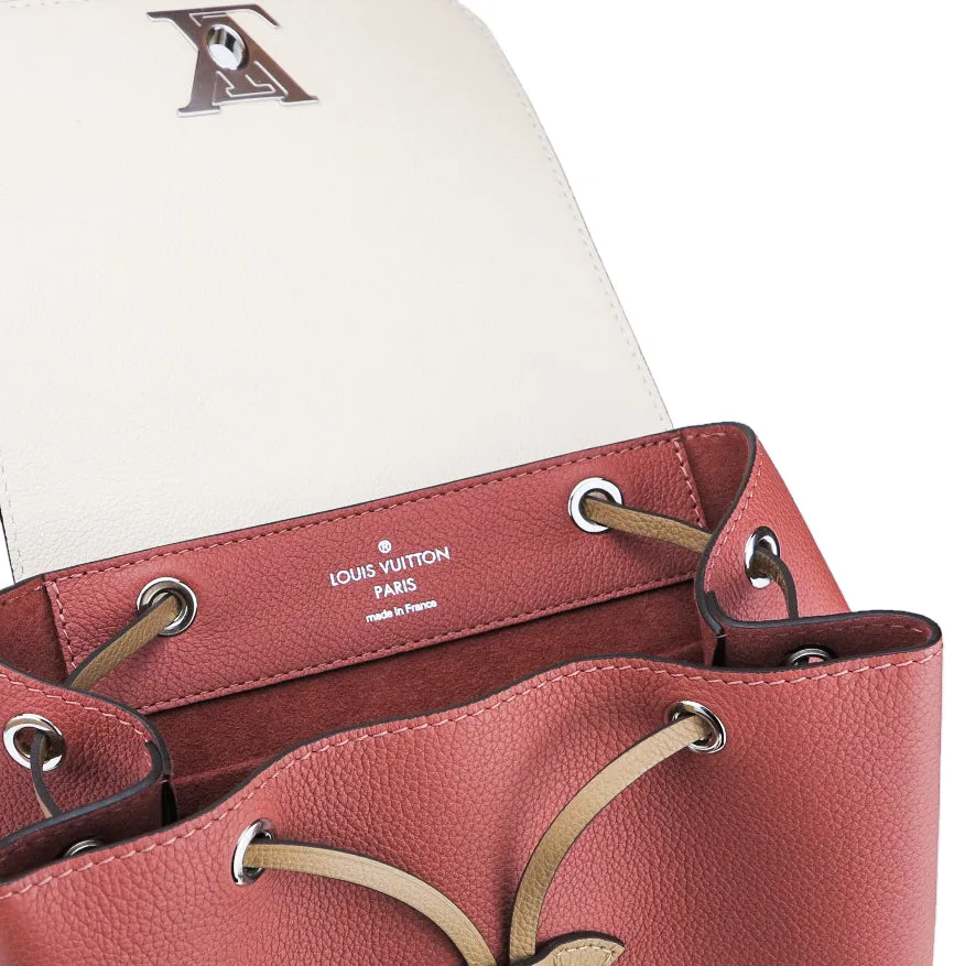 Lockme Backpack in Vieux Rose Sesame Creme