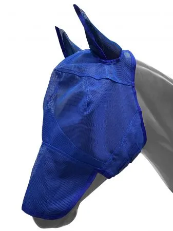 Long Nose Mesh Rip Resistant Fly Mask with Ears