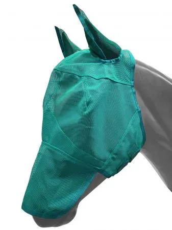 Long Nose Mesh Rip Resistant Fly Mask with Ears