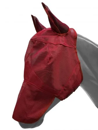 Long Nose Mesh Rip Resistant Fly Mask with Ears