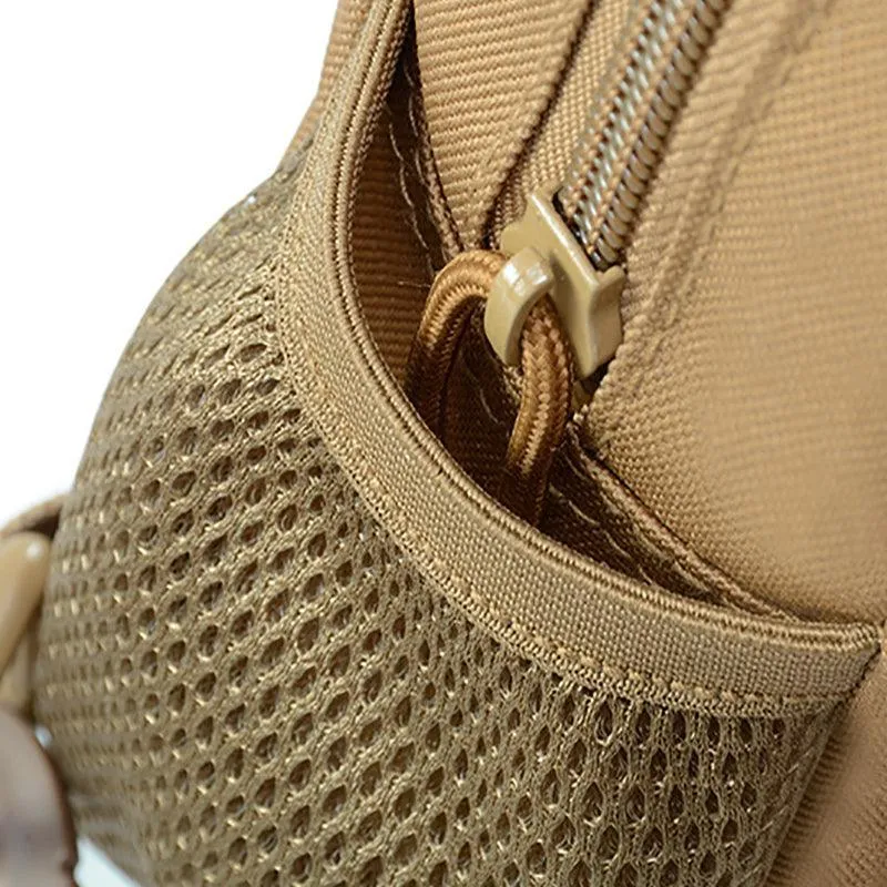 Man Shoulder Backpack Chest Bag Small Sling Cross Body Satchel Bag Outdoor
