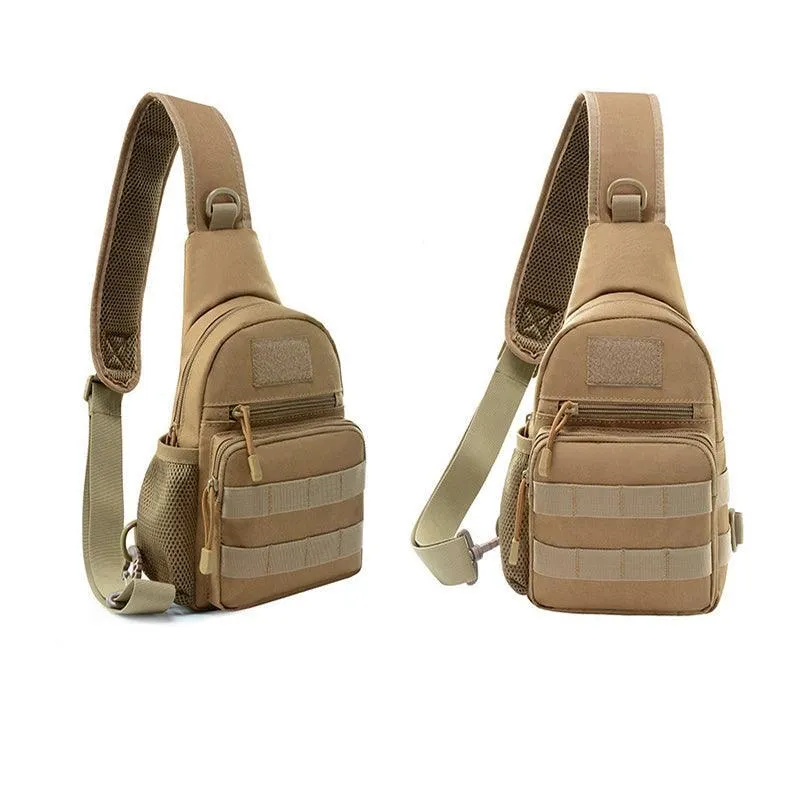 Man Shoulder Backpack Chest Bag Small Sling Cross Body Satchel Bag Outdoor