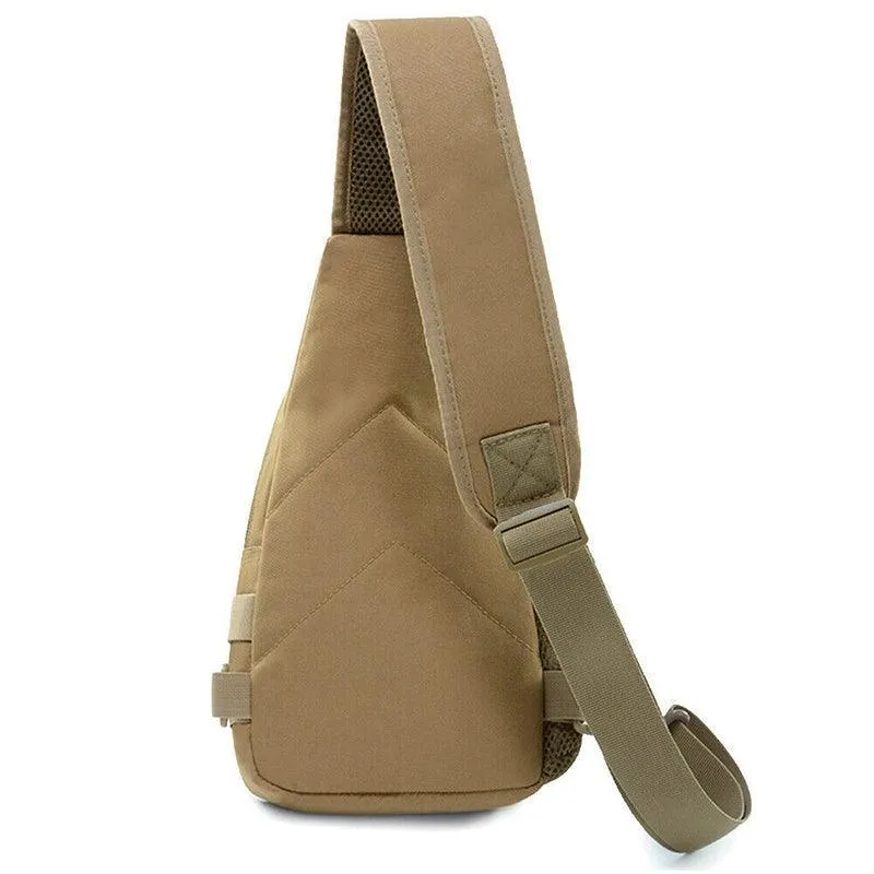 Man Shoulder Backpack Chest Bag Small Sling Cross Body Satchel Bag Outdoor
