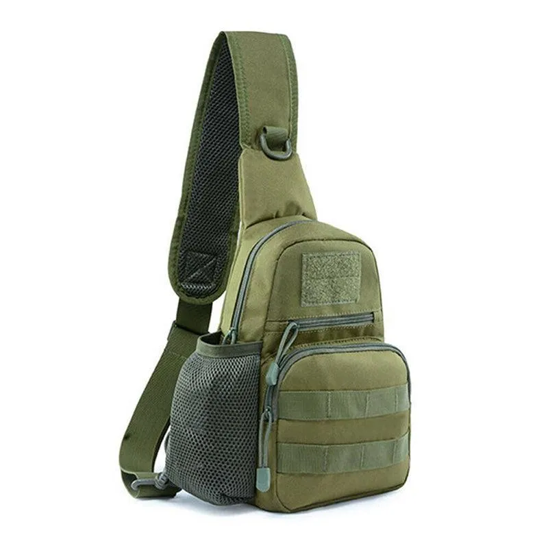 Man Shoulder Backpack Chest Bag Small Sling Cross Body Satchel Bag Outdoor