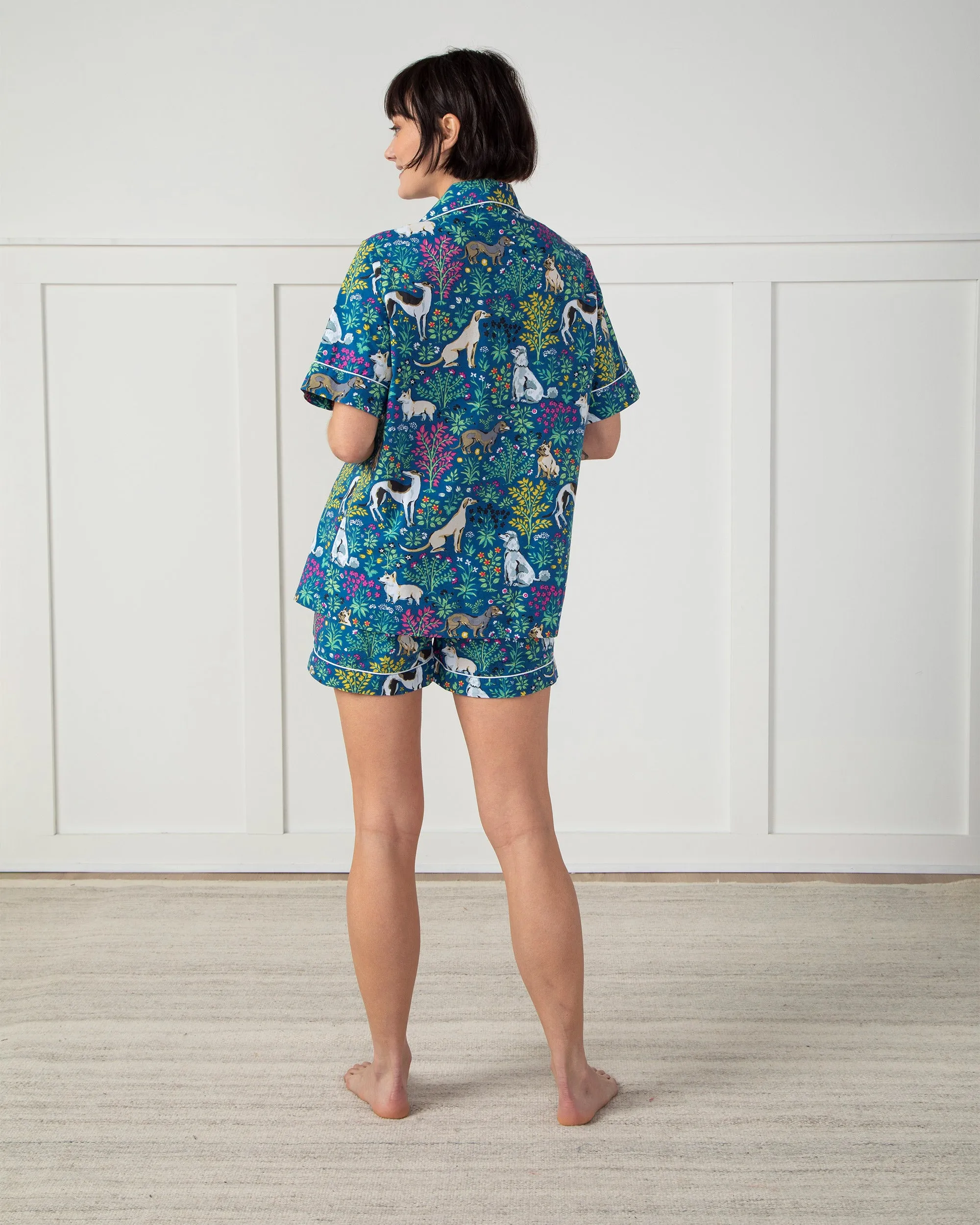 Must Love Dogs - Short PJ Set - Indigo