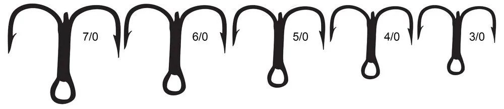 Mustad 36328 7X Strong Kaiju Saltwater Treble Fishing Hooks Qty: 2 Hooks