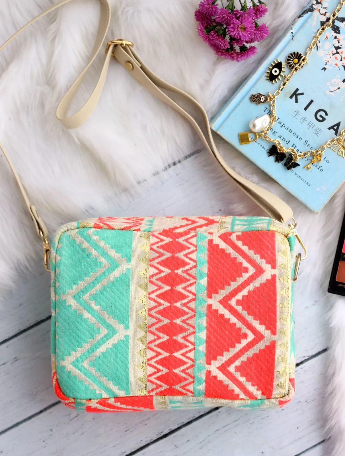 Neon Appeal Messenger Sling Bag