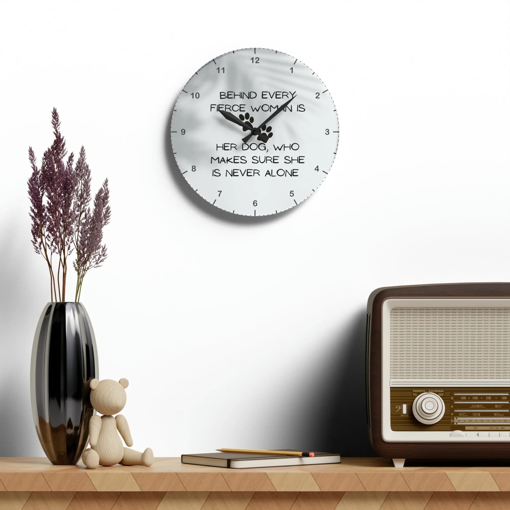 Never Alone Wall Clock