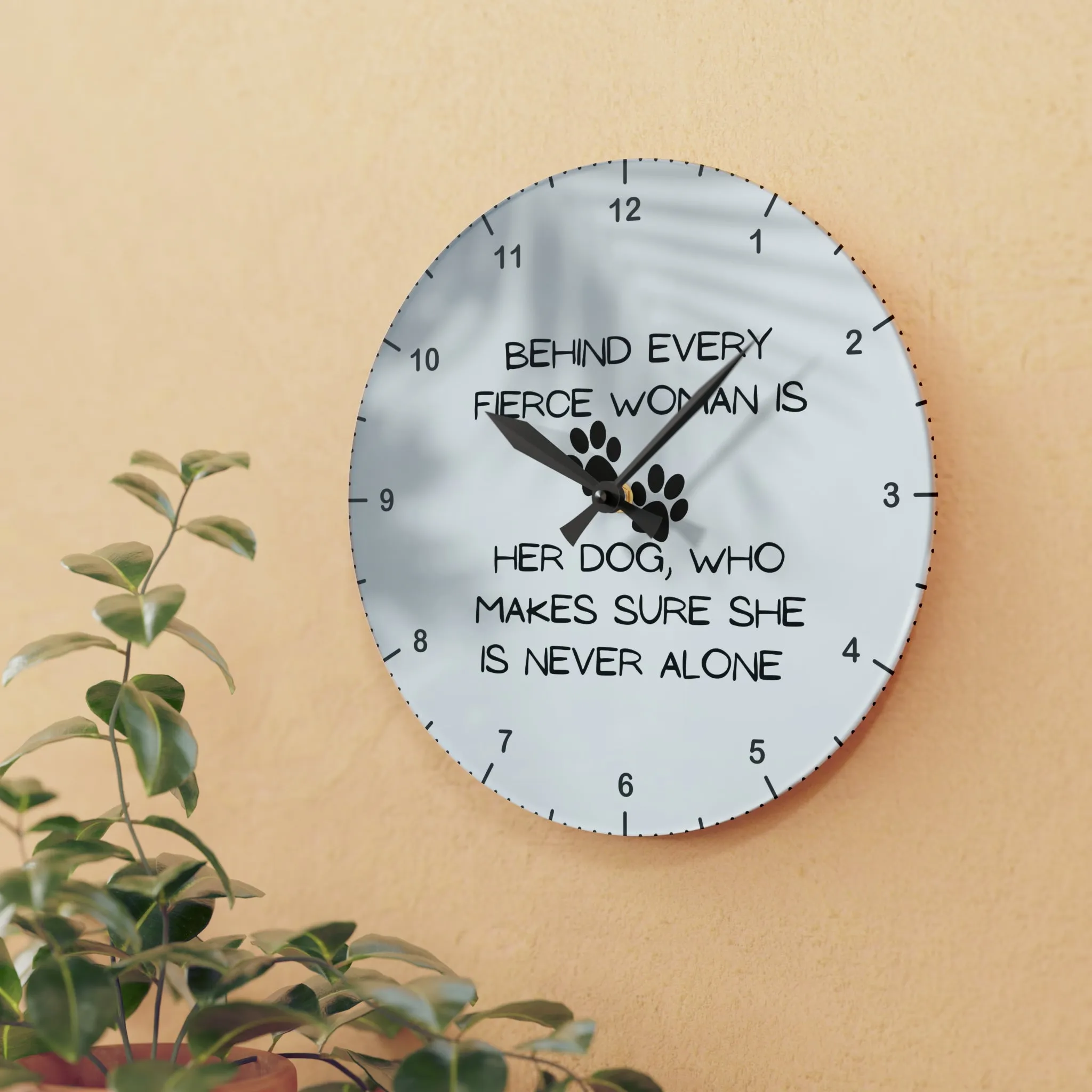 Never Alone Wall Clock