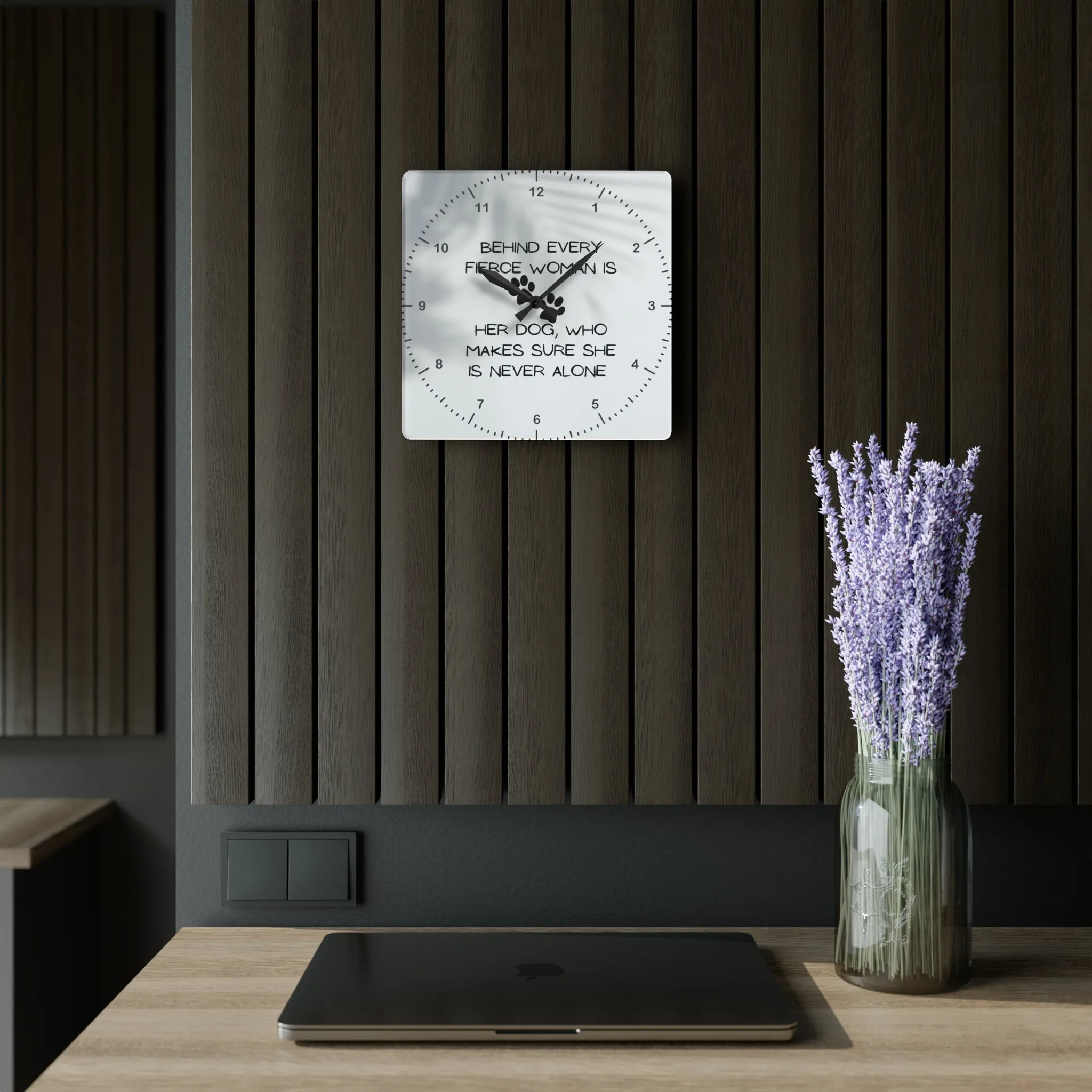 Never Alone Wall Clock