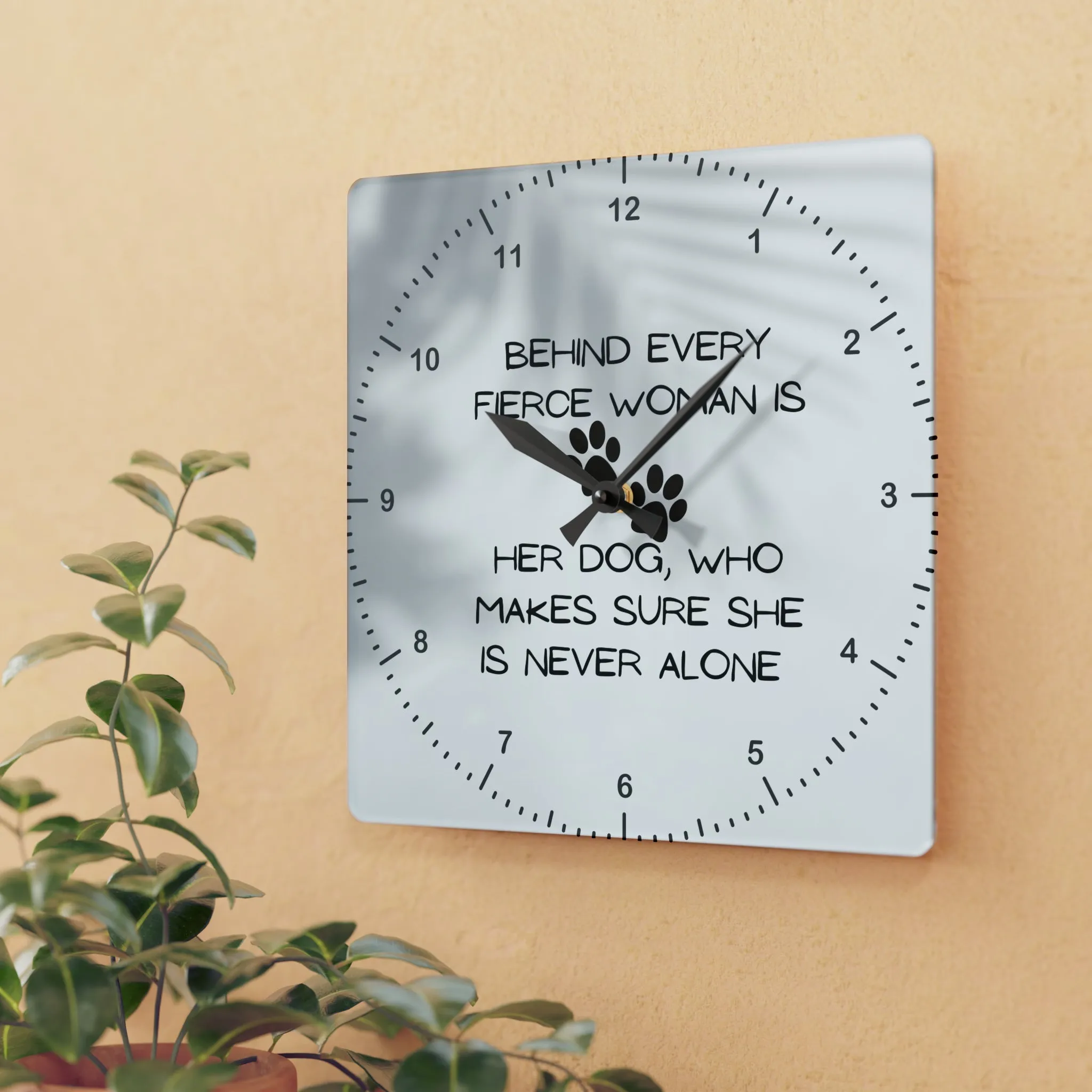 Never Alone Wall Clock