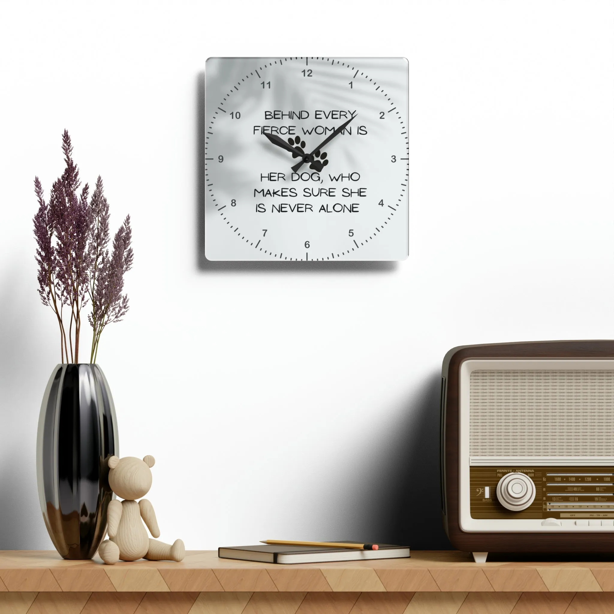 Never Alone Wall Clock