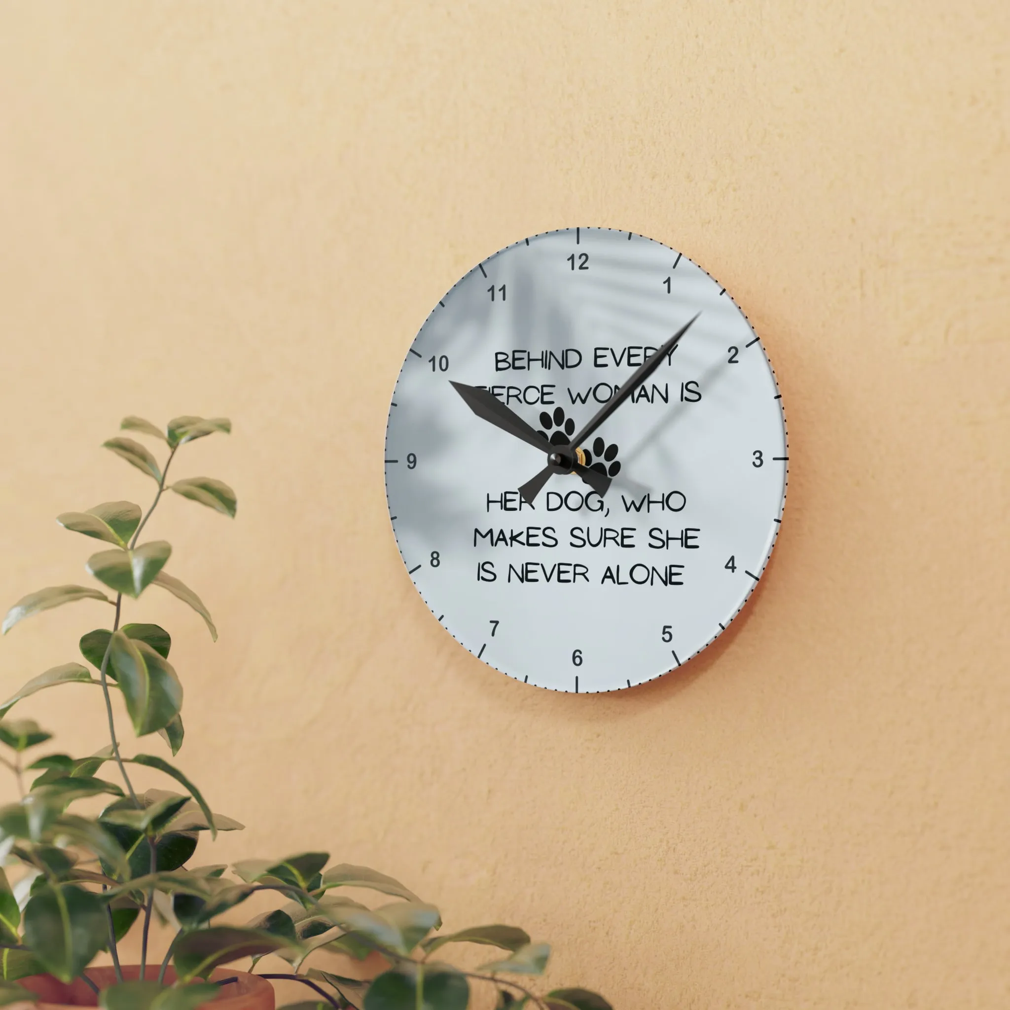 Never Alone Wall Clock
