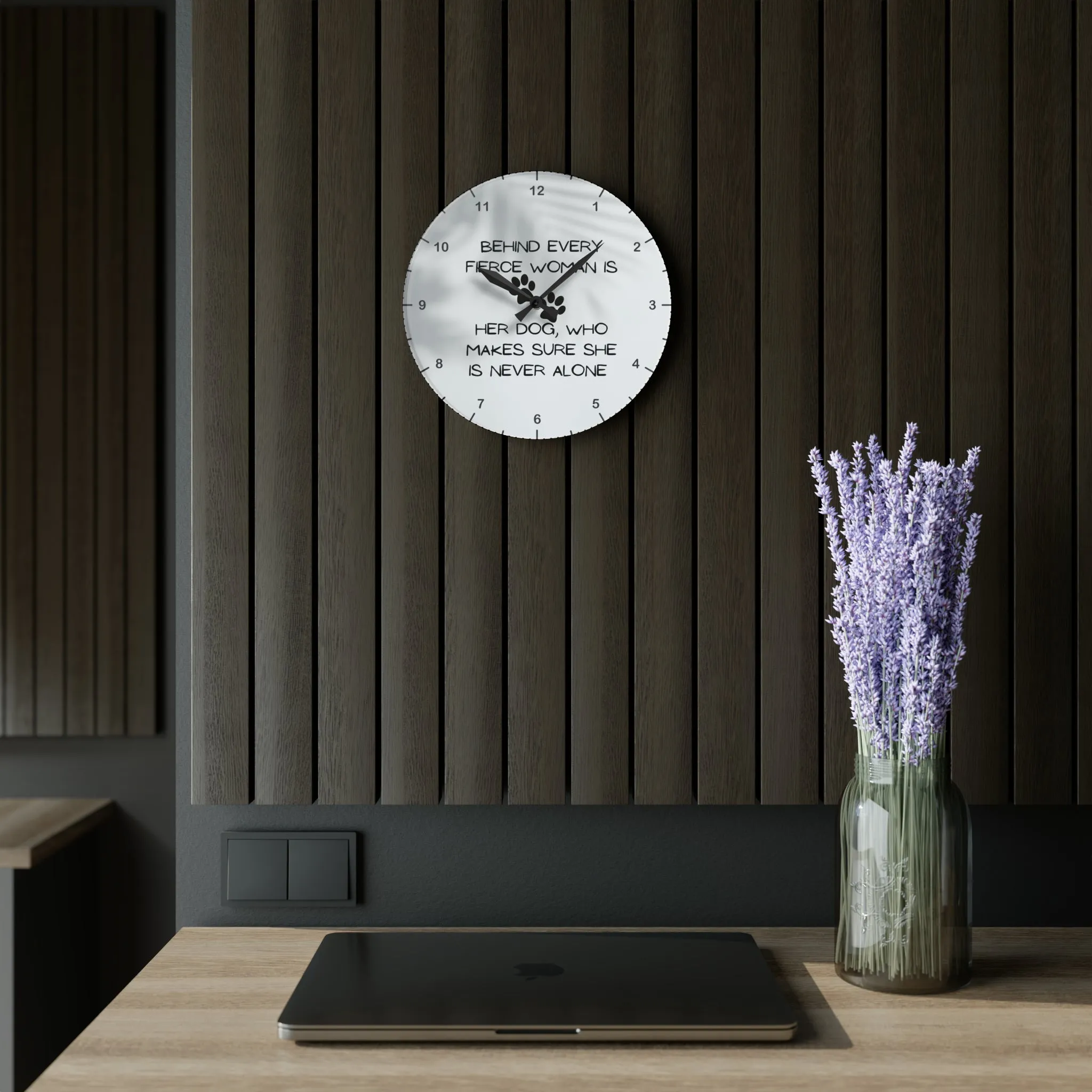 Never Alone Wall Clock