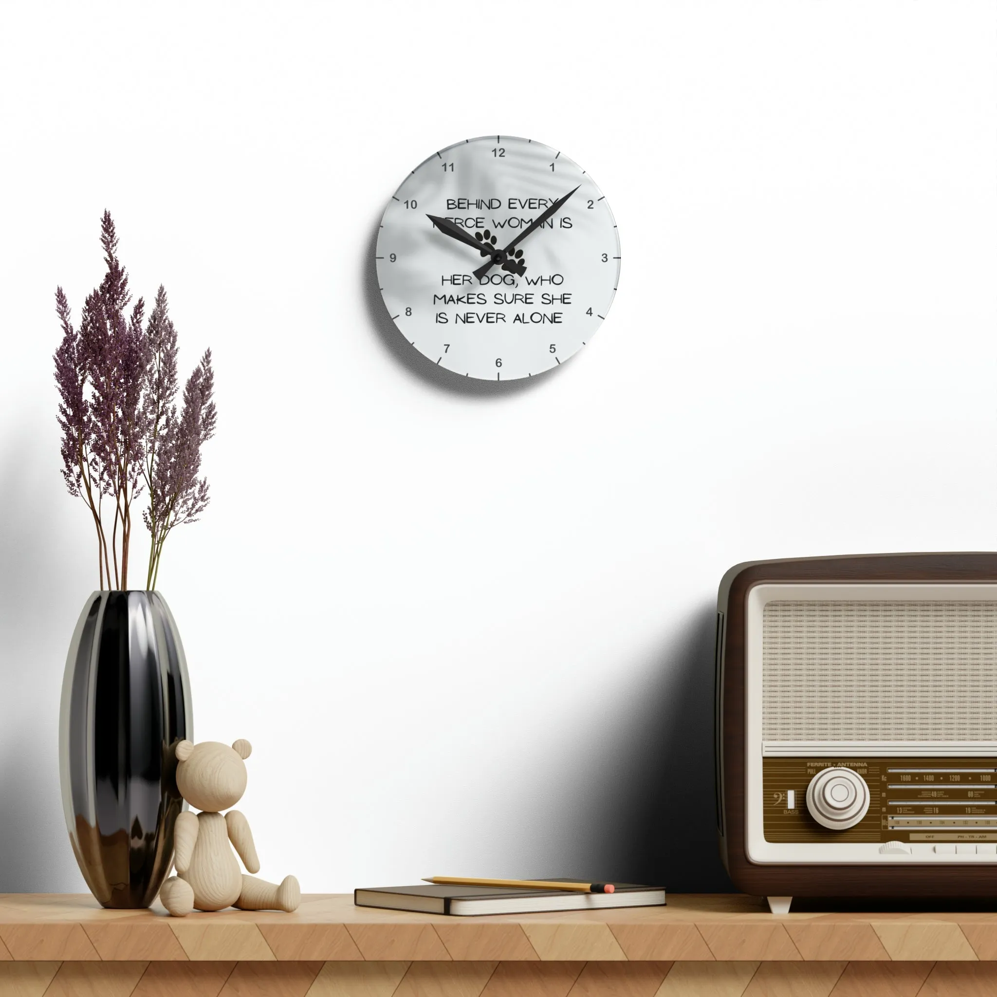 Never Alone Wall Clock